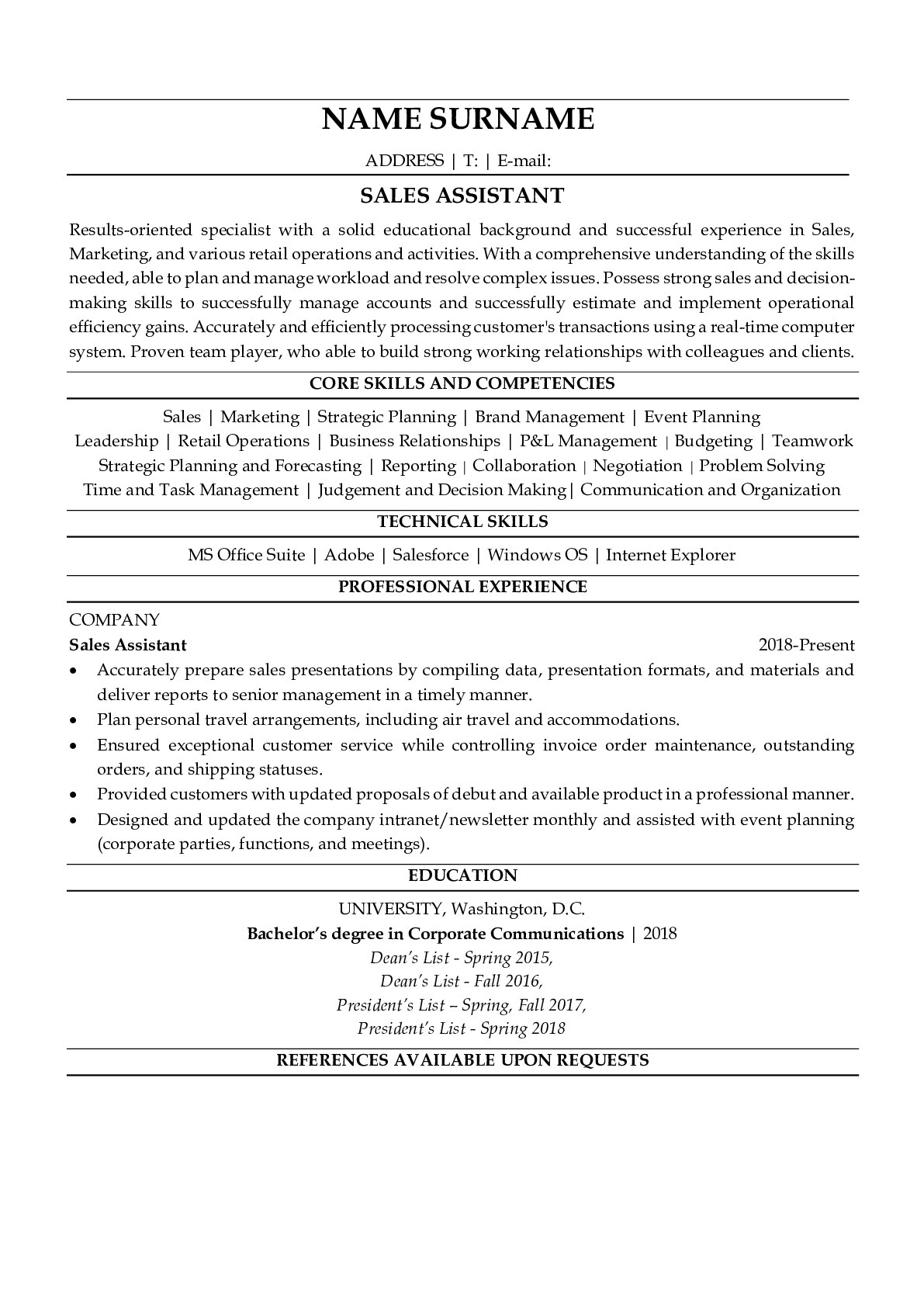 Sales Assistant Resume Examples Writing Tips 2023 Fre Vrogue Co   Sales Assistant 