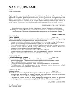 Resume Example for Teacher Assistant